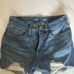 Old Navy Blue Distressed Denim Shorts